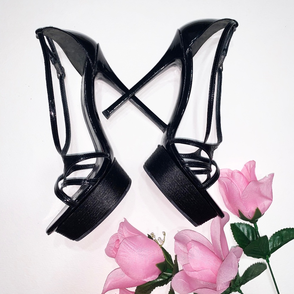 Le Silla Black 140mm Platform High Heels